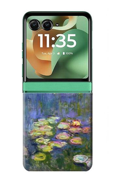 S0997 Claude Monet Water Lilies Case Cover Custodia per Motorola Razr 60, Razr 2025