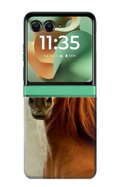 S1595 Beautiful Brown Horse Case Cover Custodia per Motorola Razr 60, Razr 2025