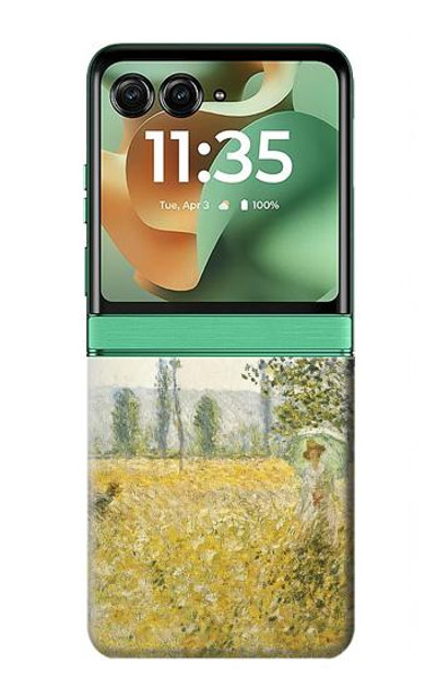 S2682 Claude Monet Fields In Spring Case Cover Custodia per Motorola Razr 60, Razr 2025