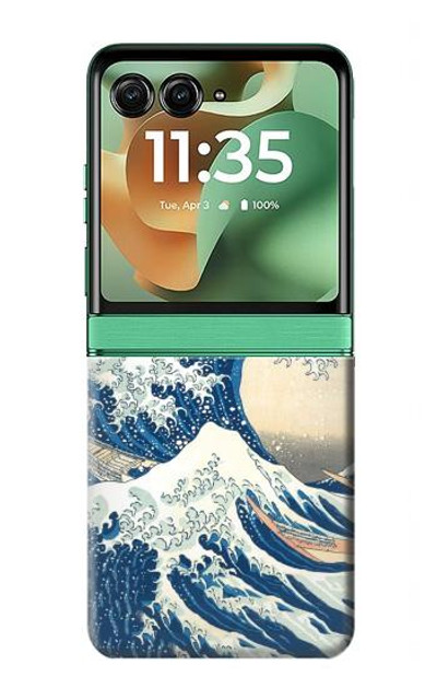 S2790 Hokusai Under The Wave off Kanagawa Case Cover Custodia per Motorola Razr 60, Razr 2025