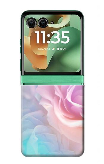 S3050 Vintage Pastel Flowers Case Cover Custodia per Motorola Razr 60, Razr 2025
