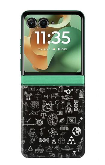 S3426 Blackboard Science Case Cover Custodia per Motorola Razr 60, Razr 2025
