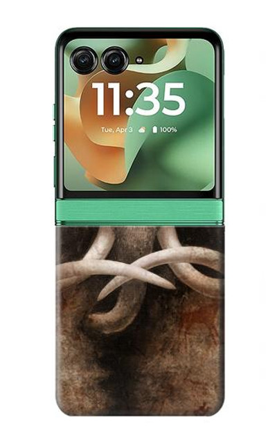 S3427 Mammoth Ancient Cave Art Case Cover Custodia per Motorola Razr 60, Razr 2025