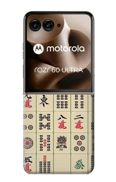 S0802 Mahjong Case Cover Custodia per Motorola Razr 60 Ultra, Razr Ultra 2025