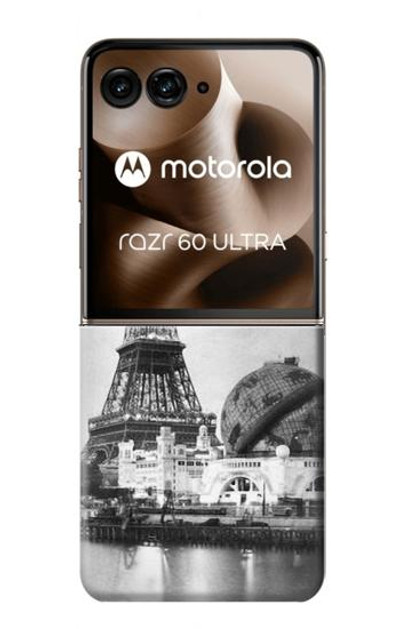 S2350 Old Paris Eiffel Tower Case Cover Custodia per Motorola Razr 60 Ultra, Razr Ultra 2025