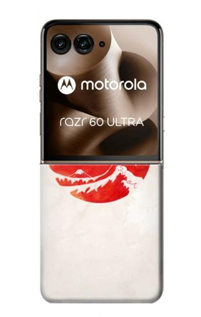 S3237 Waves Japan Flag Case Cover Custodia per Motorola Razr 60 Ultra, Razr Ultra 2025