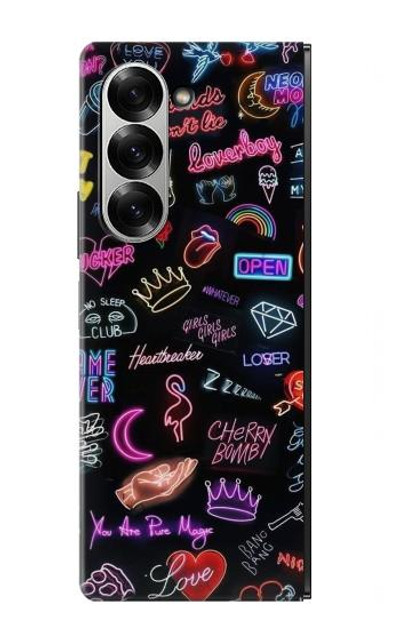 S3433 Vintage Neon Graphic Case Cover Custodia per Samsung Galaxy Z Fold 7