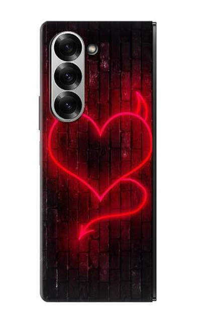 S3682 Devil Heart Case Cover Custodia per Samsung Galaxy Z Fold 7