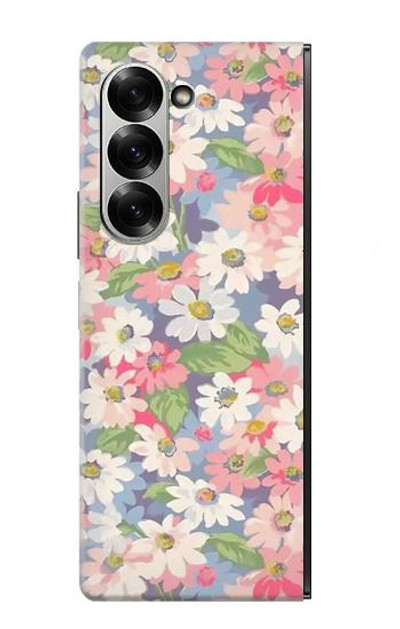 S3688 Floral Flower Art Pattern Case Cover Custodia per Samsung Galaxy Z Fold 7