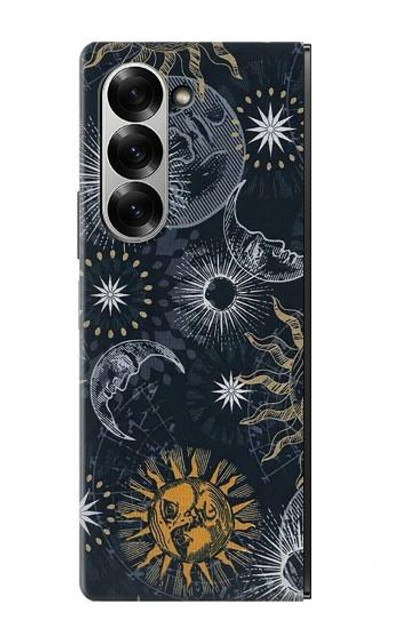 S3702 Moon and Sun Case Cover Custodia per Samsung Galaxy Z Fold 7
