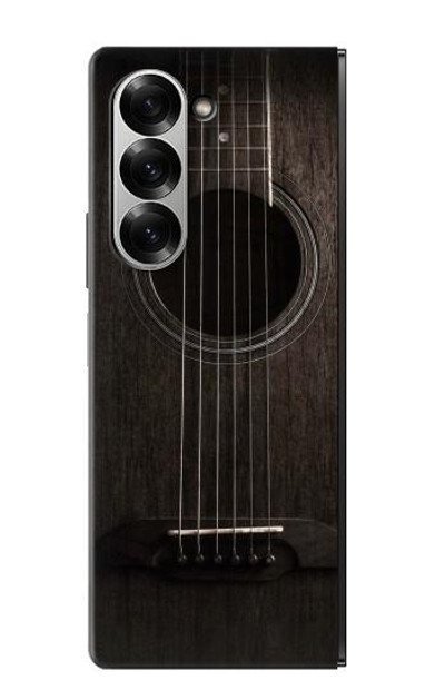 S3834 Old Woods Black Guitar Case Cover Custodia per Samsung Galaxy Z Fold 7