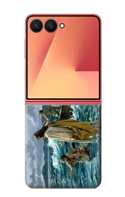 S1722 Jesus Walk on The Sea Case Cover Custodia per Samsung Galaxy Z Flip 7 S1722 Jesus Walk on The Sea Case Cover Custodia per Samsung Galaxy Z Flip 7