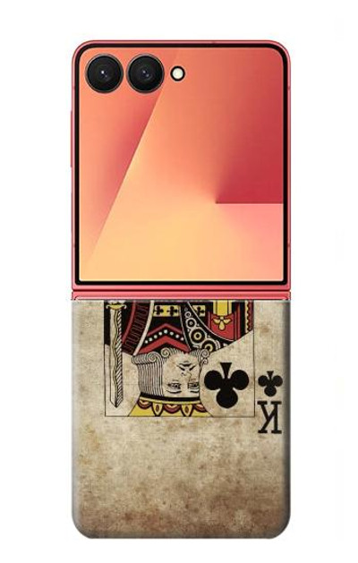 S2528 Poker King Card Case Cover Custodia per Samsung Galaxy Z Flip 7 S2528 Poker King Card Case Cover Custodia per Samsung Galaxy Z Flip 7