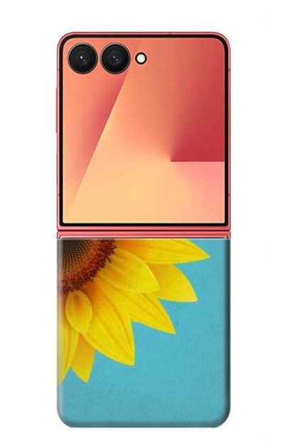 S3039 Vintage Sunflower Blue Case Cover Custodia per Samsung Galaxy Z Flip 7