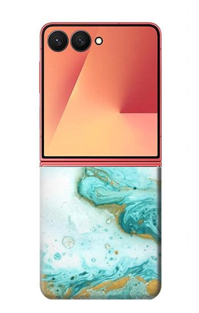 S3399 Green Marble Graphic Print Case Cover Custodia per Samsung Galaxy Z Flip 7 S3399 Green Marble Graphic Print Case Cover Custodia per Samsung Galaxy Z Flip 7