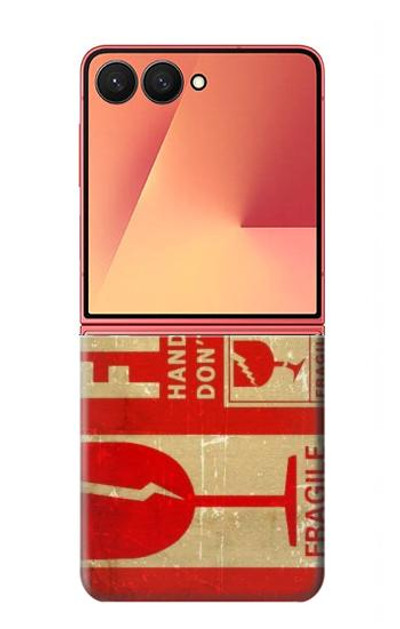 S3552 Vintage Fragile Label Art Case Cover Custodia per Samsung Galaxy Z Flip 7