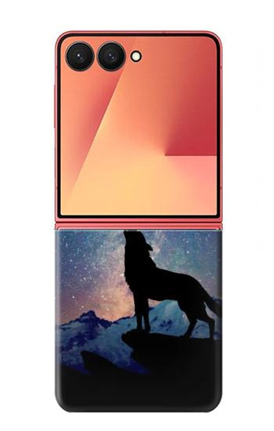 S3555 Wolf Howling Million Star Case Cover Custodia per Samsung Galaxy Z Flip 7 S3555 Wolf Howling Million Star Case Cover Custodia per Samsung Galaxy Z Flip 7