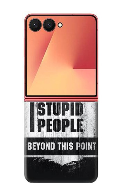 S3704 No Stupid People Case Cover Custodia per Samsung Galaxy Z Flip 7
