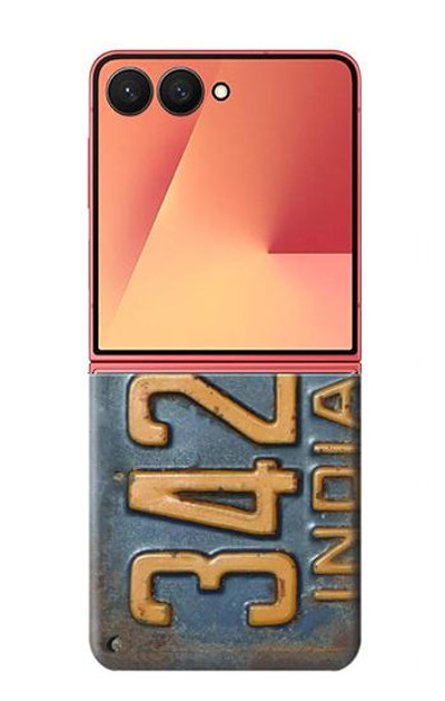 S3750 Vintage Vehicle Registration Plate Case Cover Custodia per Samsung Galaxy Z Flip 7