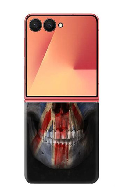S3848 United Kingdom Flag Skull Case Cover Custodia per Samsung Galaxy Z Flip 7