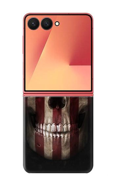 S3850 American Flag Skull Case Cover Custodia per Samsung Galaxy Z Flip 7