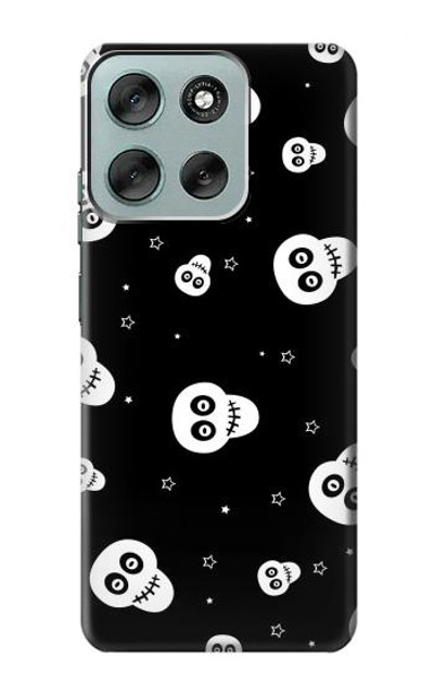 S3261 Smile Skull Halloween Pattern Case Cover Custodia per Motorola Moto G56