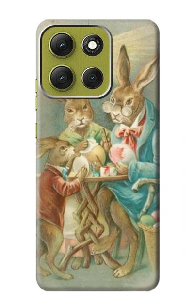S3164 Easter Rabbit Family Case Cover Custodia per Motorola Moto G86 S3164 Easter Rabbit Family Case Cover Custodia per Motorola Moto G86