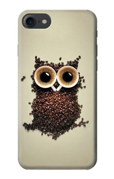 S0360 Coffee Owl Case Cover Custodia per iPhone 7, iPhone 8