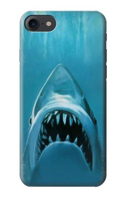 S0830 White Shark Case Cover Custodia per iPhone 7, iPhone 8