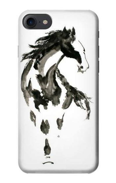 S1031 Horse Paintbrush Case Cover Custodia per iPhone 7, iPhone 8