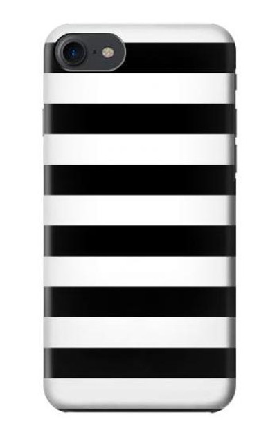 S1596 Black and White Striped Case Cover Custodia per iPhone 7, iPhone 8