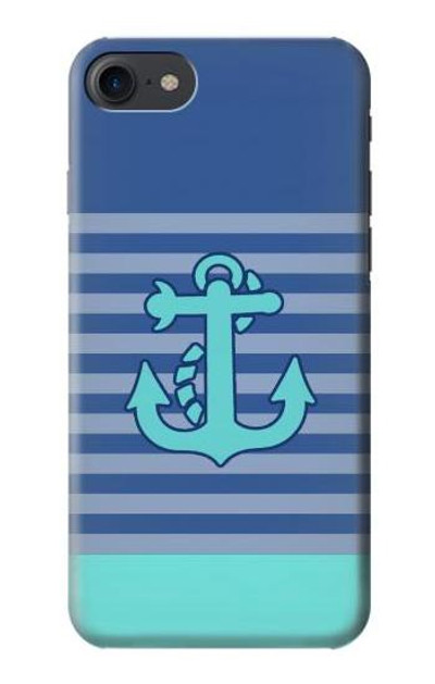S2081 Nautical Anchor Case Cover Custodia per iPhone 7, iPhone 8
