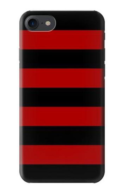 S2638 Black and Red Striped Case Cover Custodia per iPhone 7, iPhone 8