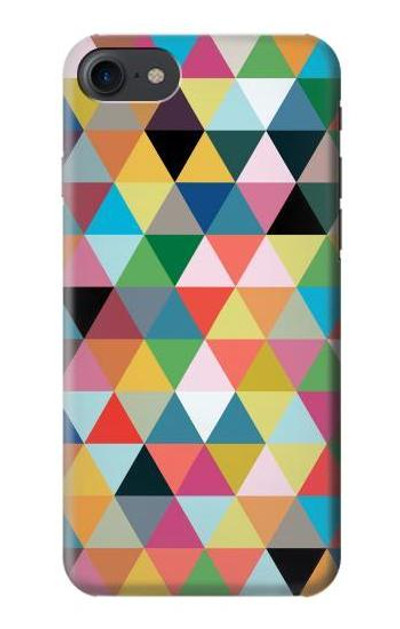 S3049 Triangles Vibrant Colors Case Cover Custodia per iPhone 7, iPhone 8