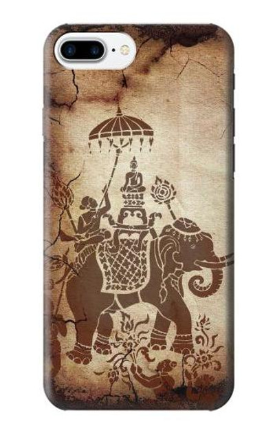S2102 Thai Art Buddha on Elephant Case Cover Custodia per iPhone 7 Plus, iPhone 8 Plus
