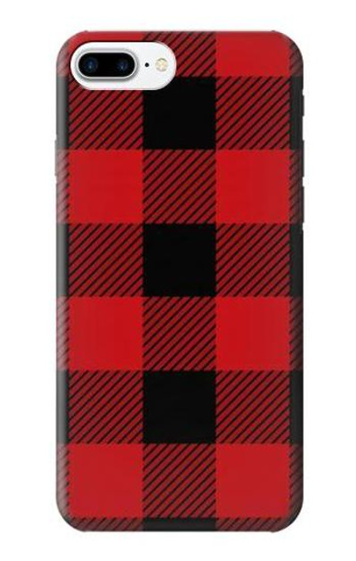 S2931 Red Buffalo Check Pattern Case Cover Custodia per iPhone 7 Plus, iPhone 8 Plus