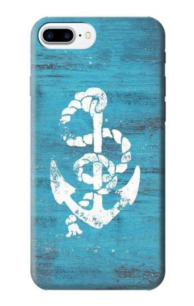 S3053 Marine Anchor Blue Case Cover Custodia per iPhone 7 Plus, iPhone 8 Plus