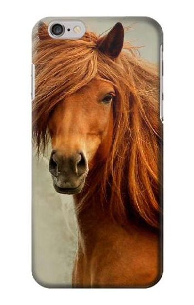 S1595 Beautiful Brown Horse Case Cover Custodia per iPhone 6 6S