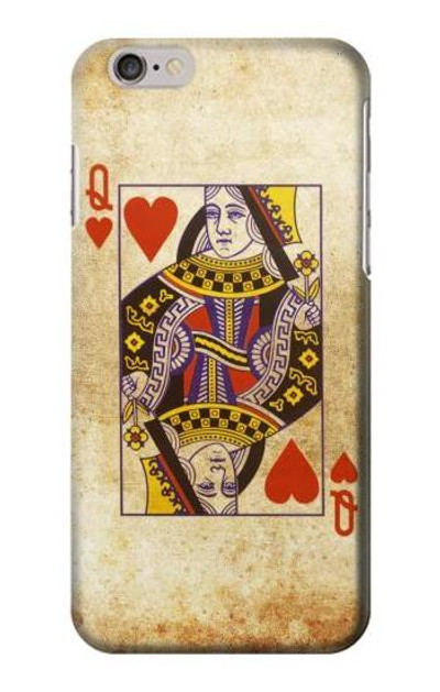 S2833 Poker Card Queen Hearts Case Cover Custodia per iPhone 6 6S