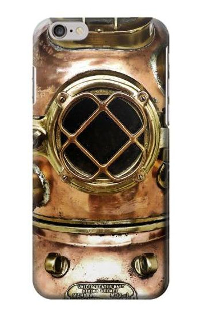 S2412 Vintage Deep Sea Diving Helmet Case Cover Custodia per iPhone 6 Plus, 6S Plus