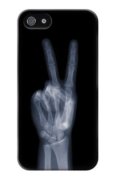 S3101 X-ray Peace Sign Fingers Case Cover Custodia per iPhone 5 5S SE