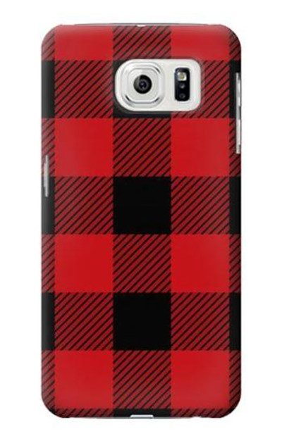 S2931 Red Buffalo Check Pattern Case Cover Custodia per Samsung Galaxy S7 Edge