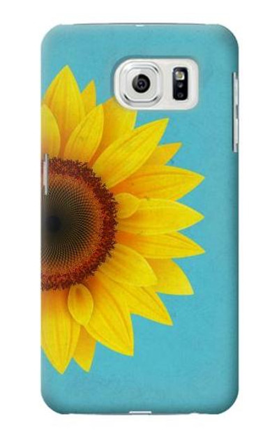 S3039 Vintage Sunflower Blue Case Cover Custodia per Samsung Galaxy S7 Edge