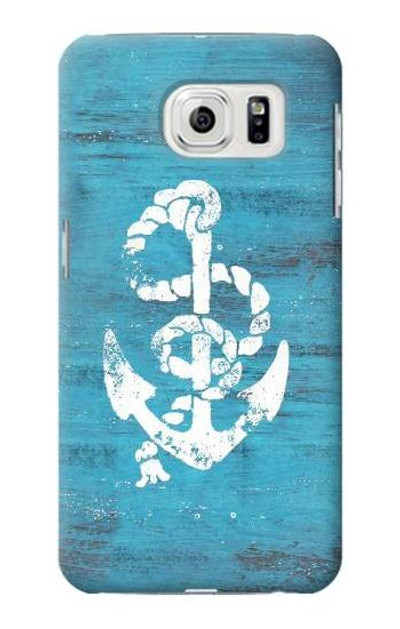 S3053 Marine Anchor Blue Case Cover Custodia per Samsung Galaxy S7 Edge