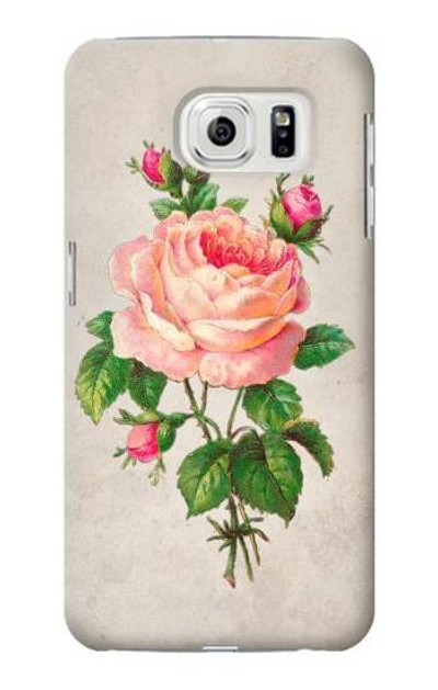 S3079 Vintage Pink Rose Case Cover Custodia per Samsung Galaxy S7 Edge