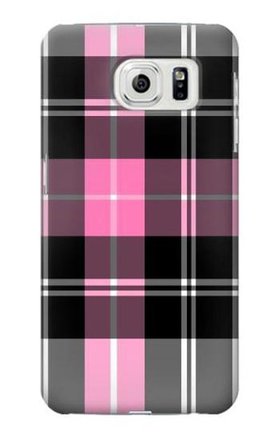 S3091 Pink Plaid Pattern Case Cover Custodia per Samsung Galaxy S7 Edge