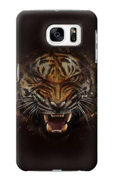 S0575 Tiger Face Case Cover Custodia per Samsung Galaxy S7