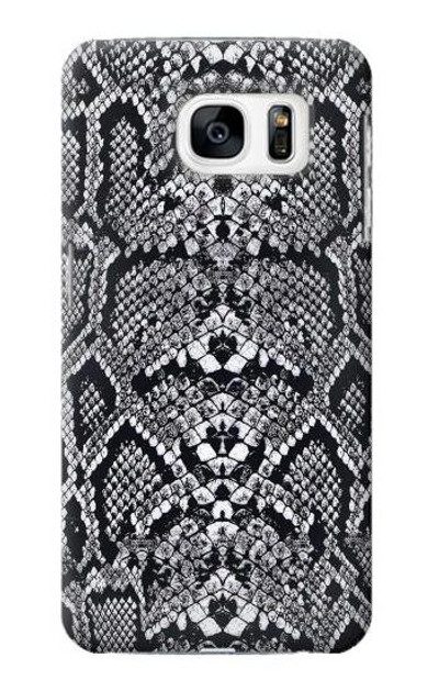 S2855 White Rattle Snake Skin Graphic Printed Case Cover Custodia per Samsung Galaxy S7