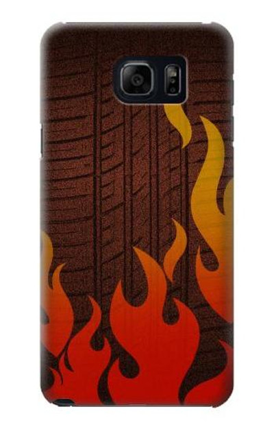 S2988 Rally Car Tire Fire Case Cover Custodia per Samsung Galaxy S6 Edge Plus