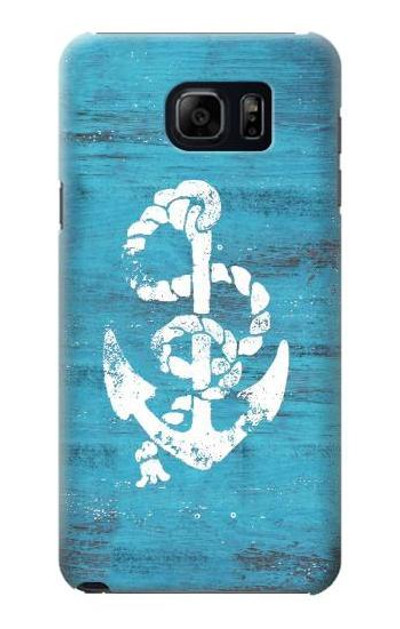 S3053 Marine Anchor Blue Case Cover Custodia per Samsung Galaxy S6 Edge Plus